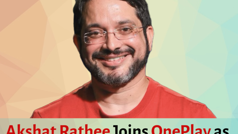 Akshat Rathee Joins OnePlay as Strategic Investor and Advisor